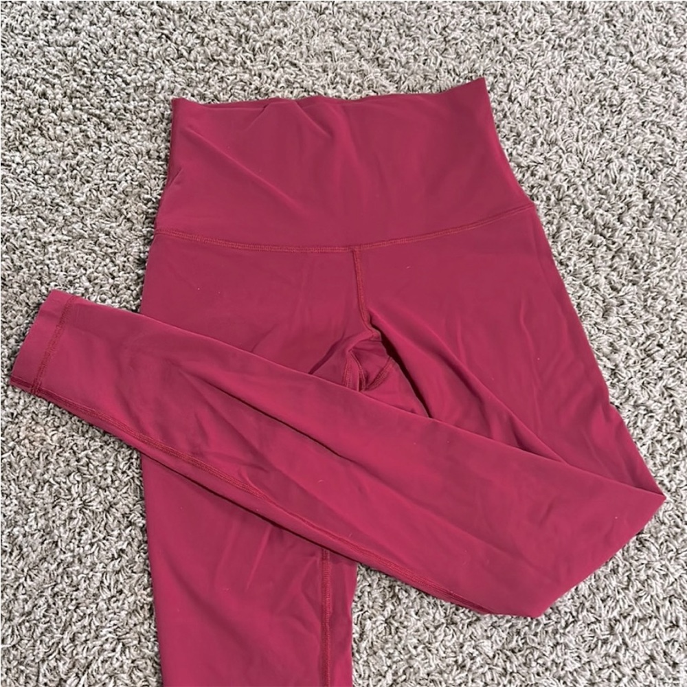 Lululemon leggings dark red
